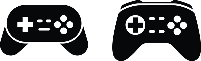 Game console icon joystick sign vector illustration for gaming applications, entertainment platforms, and digital interfaces. © Hasina