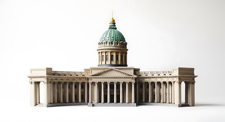 Obraz premium United states capitol building with golden dome, neoclassical architecture, washington d.c. landmark
