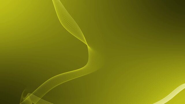 Abstract shape wave lines background animation, Abstract background with flowing multicolored wave lines at top and bottom