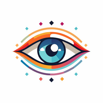 Colorful Abstract Eye Illustration