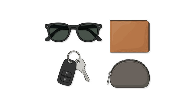 Collection of everyday personal items.