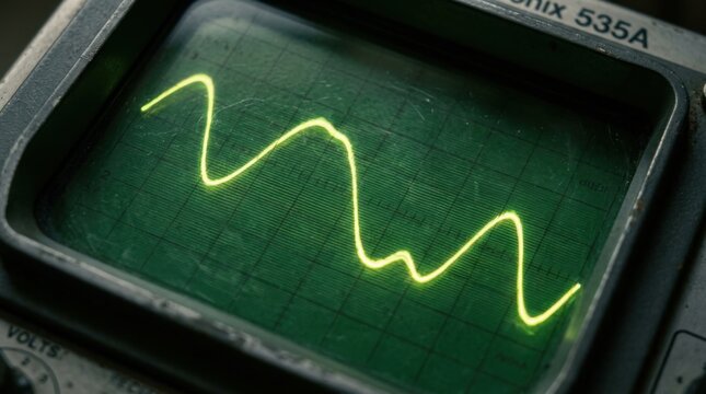 Oscilloscope Displaying a Complex Waveform - A Detailed Technical Analysis.