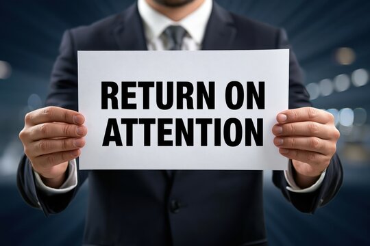 Marketing Strategist Explaining the Concept of Return on Attention