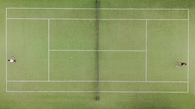 tennis from above