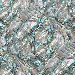 Fototapeta premium Natural Iridescent Texture, Mother of Pearl - Holographic Pattern