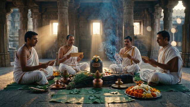 Rudrabhishek Puja by Brahmin Priests &ndash; Mahakaleshwar Temple Sacred Ritual