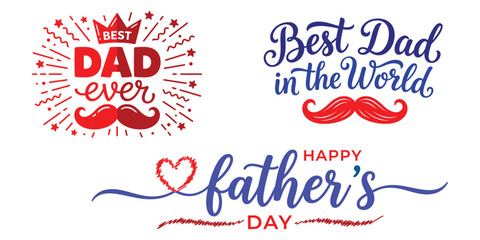 Father's day greeting card designs © Vector Room