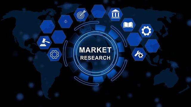 Market Research Analytics Animation | Business Data Analysis Motion Graphic.