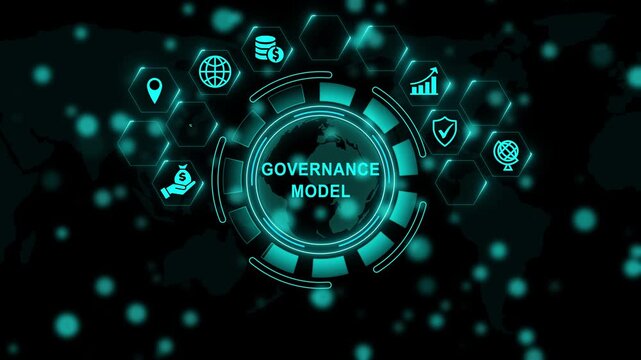 Governance model mapping for enhanced user experience, engagement, and conversion optimization. business concept, 4k video