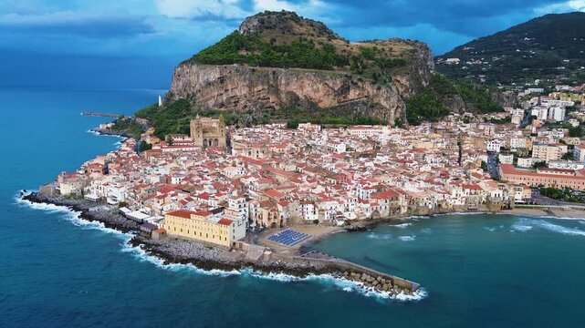 Cefalu old medieval town, Sicily Italy