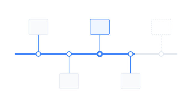 Corporate business tech startup roadmap timeline presentation slide
