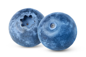 Fototapeta premium Fresh ripe blueberry isolated. Blueberries berries with clipping path.