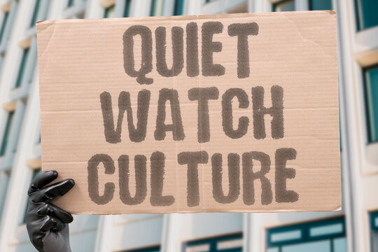 "Quiet Watch Culture" Eyes everywhere, none noticed. QUIET.WATCH.CULTURE.EYES.
