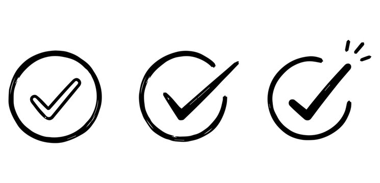Check Mark Doodles Set
Vector doodle funny set on white background