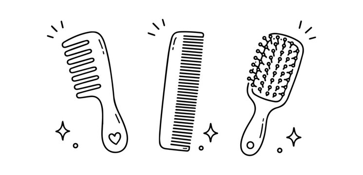 Comb Doodles Set
Vector doodle funny set on white background