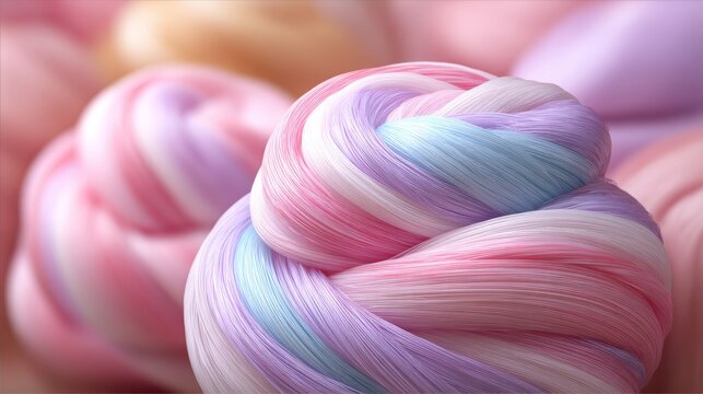 Soft Pastel Yarn Swirls for Crafting and Hobbies