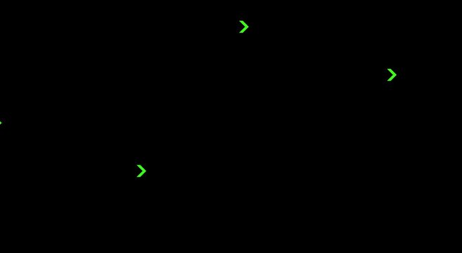 Green arrow motion animation background, for digital interface
