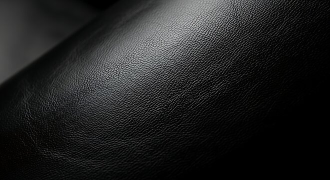 Dark leather texture with light reflection.