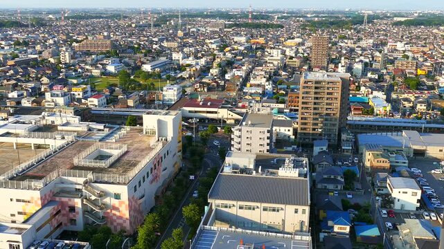 俯瞰で見る街並み