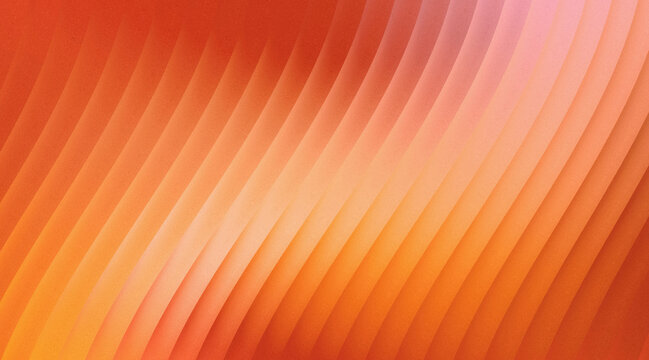 Abstract orange background with smooth diagonal flowing lines and soft light gradient effect
