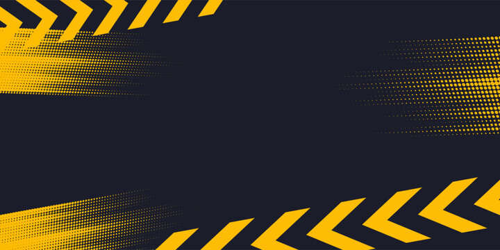 Social media post template background vector, editable post template social media banners with grunge warning system mark illustration