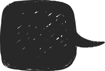 Naklejka premium Speech Bubble Handdrawn Grunge Doodle