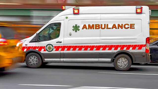 ambulance on emergency car