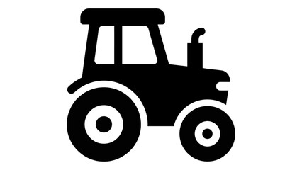 Agricultural tractor isolated on white background © Monwara67