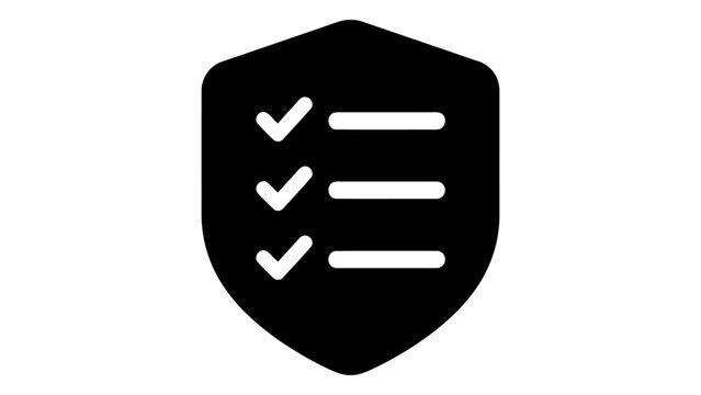 Liability insurance shield icon