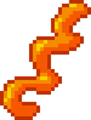 Fototapeta premium Bacterium Wiggling Pixel Art
