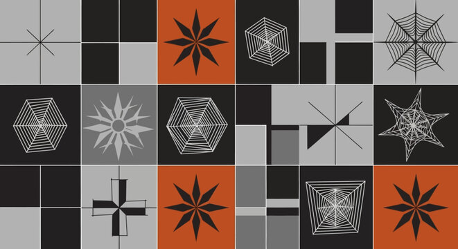 Abstract geometric patterns, modern graphic design, tessellation textile