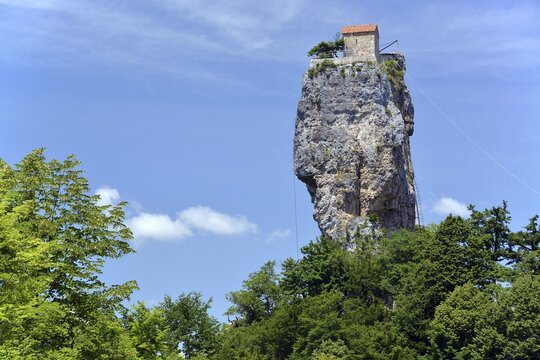 Hermitage of a monastery on Katskhi Pillar, near Chiatura, Imereti region, Georgia