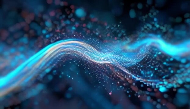 During the ebb and flow of the tides, the azure waters of the river and the sea harmoniously converge created with generative ai