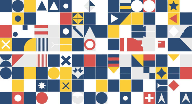 Geometric Patterns Nautical Flag Design Abstract Background