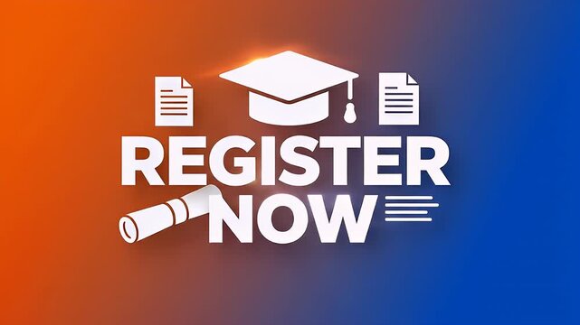 Register Now Enrollment Banner for Online Learning and University Admission
