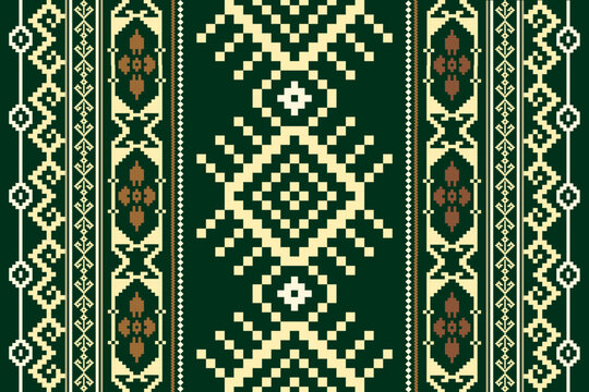Geometric floral pattern traditional,geometric oriental pattern background,vector illustration,geometric ethnic embroidery,abstract background.design for texture,fabric,clothing,decoration,print 