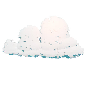 Nube anime png transparente