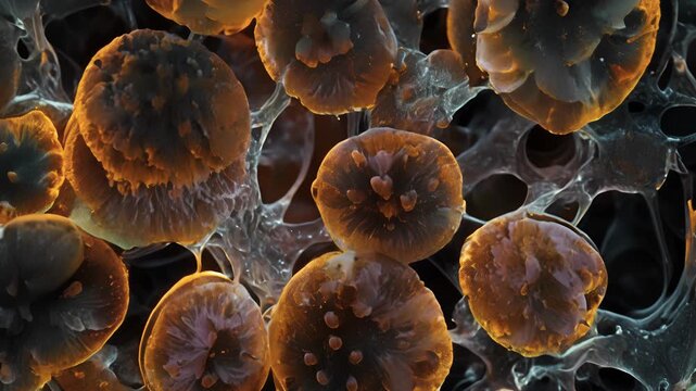 With the help of specialized staining techniques the large and diverse population of melanocytes in skin tissue can be clearly distinguished.
