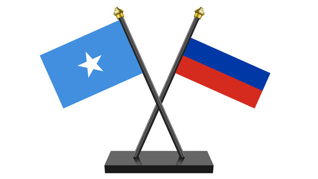 Flag of Russian Federation aka Russia and Somalia
