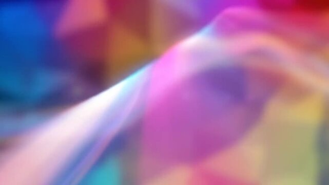 Abstract geometric background with glowing light streaks and vibrant colors