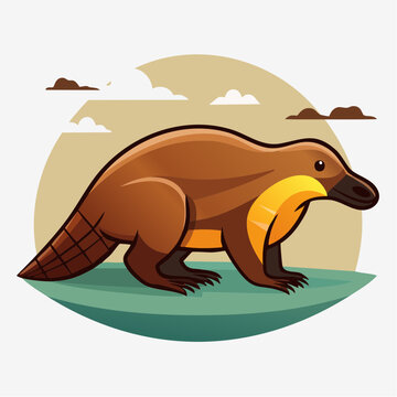 Cartoon Platypus Illustration