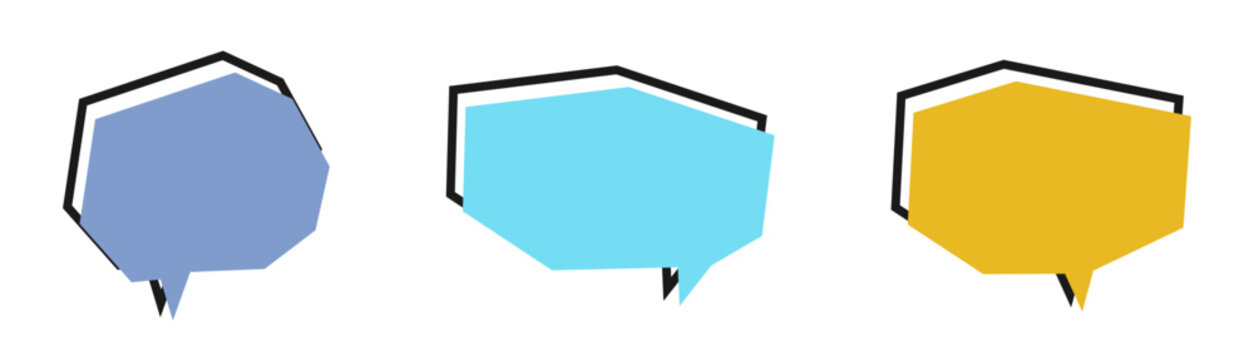 Comic bubble speech element