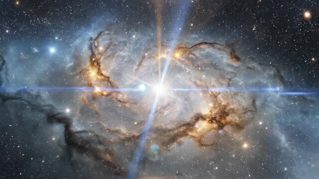 Brilliant Supernova Event in a Distant Spiral Galaxy