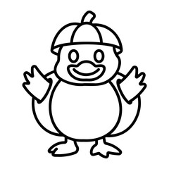 Fototapeta premium cute Line Icon