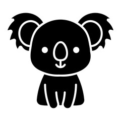 Fototapeta premium cute Solid icon