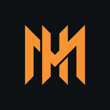 Letter HM or MH Monogram