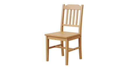 Fototapeta premium Wooden Chair with Slatted Back