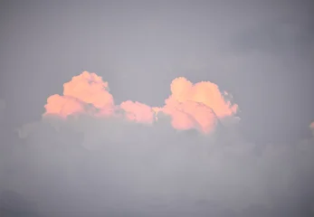 Blue sky with clouds and sunset light © Елизавета Мяловская
