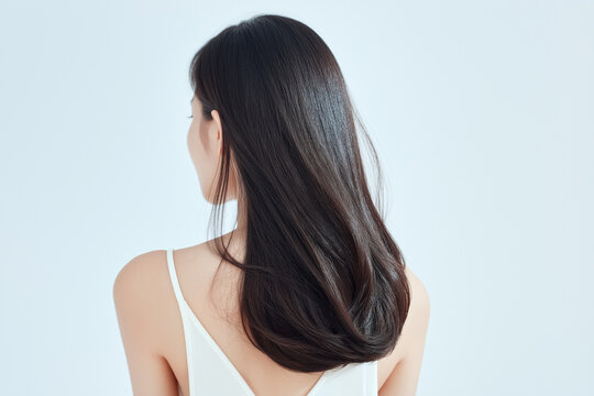 日本人, 女性, 10代, 20代, 後ろ姿, ヘアケア, 美肌, 黒髪, ロングヘア, 白背景, スキンケア, 背中, 振り返る, 透明感, 清潔感, 爽やか, ポートレート, キャミソール, 白, 輝き, 素肌, 美容, ナチュラル, 健康的, ライフスタイル, 1人, 切り抜き, コピースペース, 広告素材, 基礎化粧品, 若い, z世代, 清楚, 髪, ツヤ髪, サロン, 美容室, ボディ
