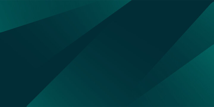 Modern dark green abstract banner background. Abstract green light line cross shadow on black blank space design modern futuristic.